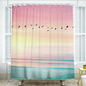 Shower Curtains Ocean View Print - AIDA - 3 SIZES