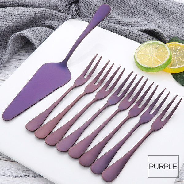 Stainless Steel Cake Forks and Cake Shovel Set - ONIE