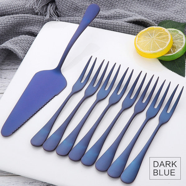 Stainless Steel Cake Forks and Cake Shovel Set - ONIE