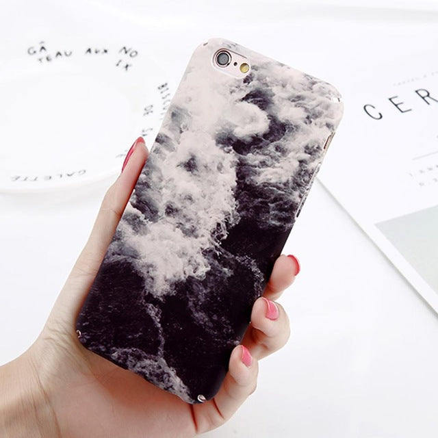 Black White Marble iPhone Case - NEA