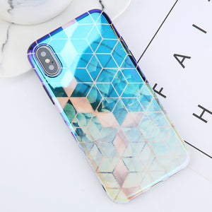 Dazzling Blue Gradient Square iPhone Case - KYA