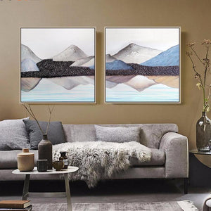 Mountain Scenery Painting Wall Art Print – FREDA