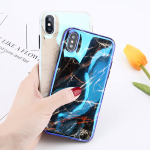 Blu-Ray Marble Pattern iPhone Case - LAI