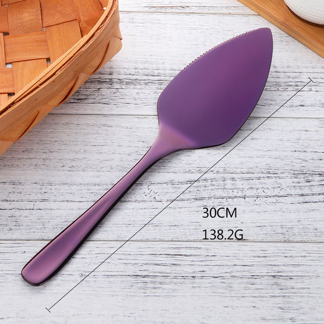 Stainless Steel Cake Knife and Spatula - CARA