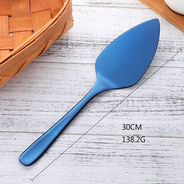 Stainless Steel Cake Knife and Spatula - CARA
