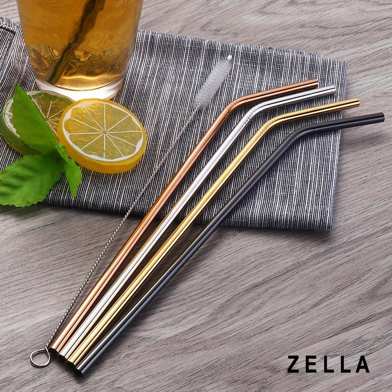 Reusable Metal Drinking Stainless Steel Straws - ELLIE